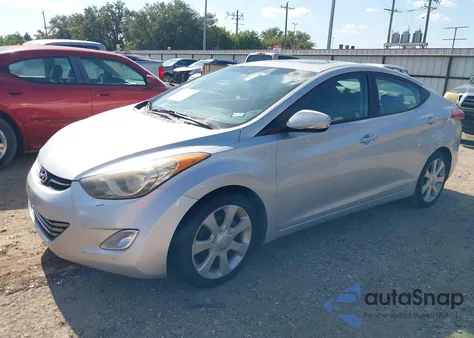 2012 Hyundai Elantra Limited (Ulsan Plant) из США, поврежденный, VIN KMHDH4AE8CU239509